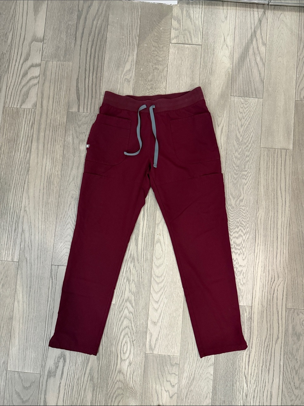 FIGS burgundy scrub Jogger Pants